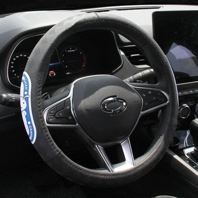 동진TFC 흰둥이 논슬립 차량용 핸들커버 프리사이즈