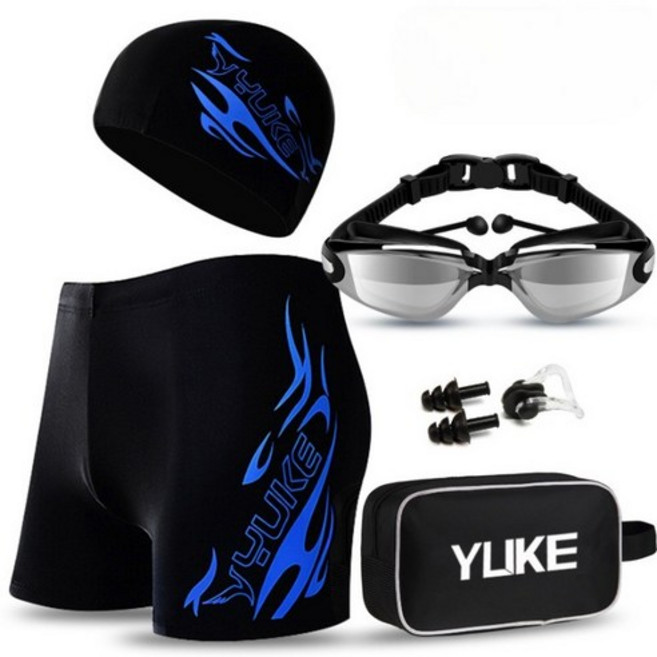 론조모니 남성용 사각 수영복 3부 5종세트