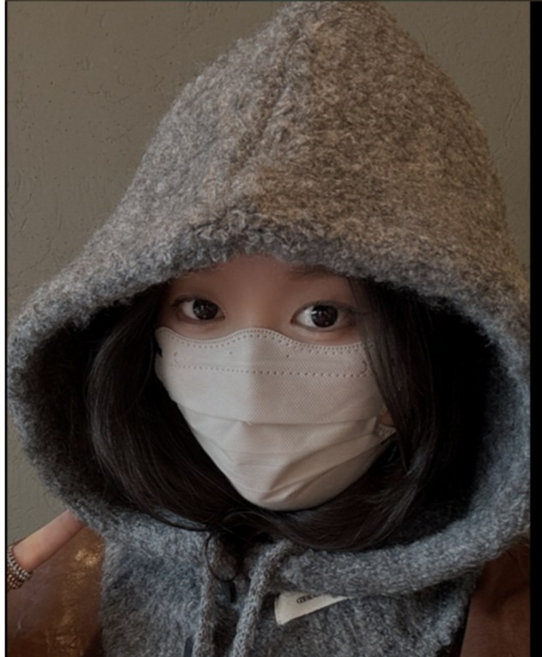 비키누누 겨울 앙고라 울 니트 바라클라바 4종