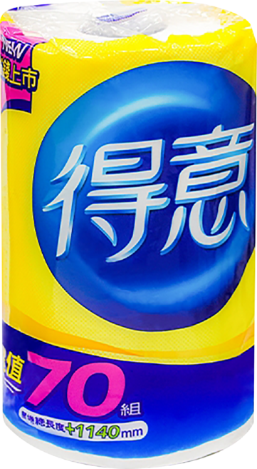 得意 廚房紙巾 捲筒紙巾 廚房清潔必備, 48捲, 1箱