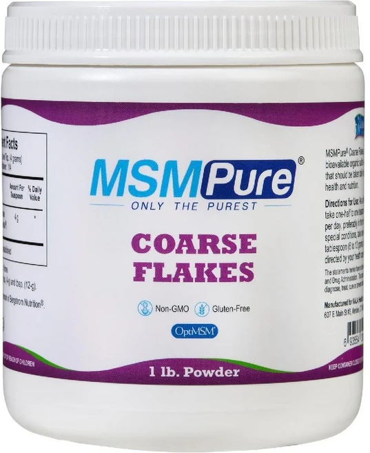 칼라헬스 엠에스엠 퓨어 MSM Pure 굵은 파우더 Coarse Flakes 무맛 454g, 1개 - 쿠팡