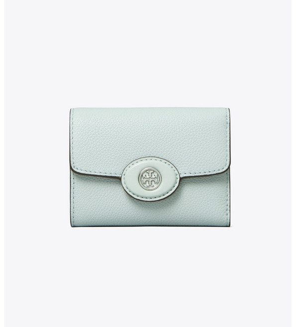 TORY BURCH Robinson 防刮皮革釦式三折短夾 手拿包 零錢包