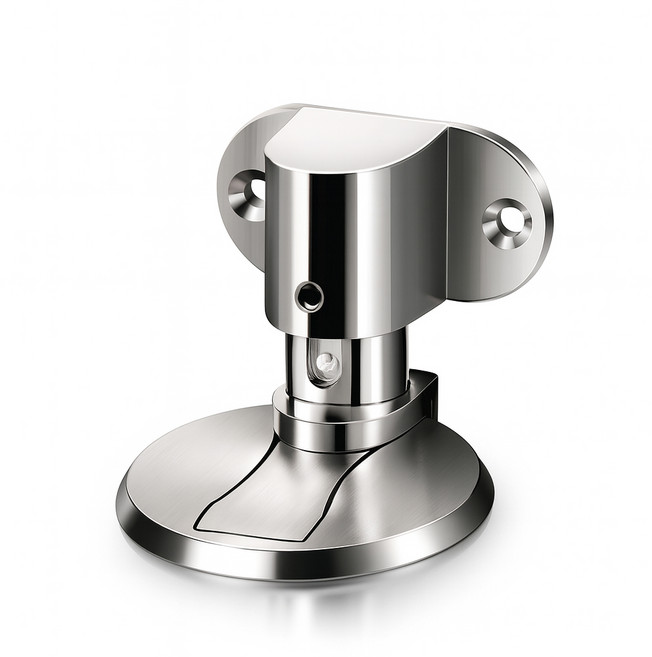 WETWO 문고정 닫힘방지 마그네틱 방문 도어스토퍼 HS-ST160, 실버, 1개