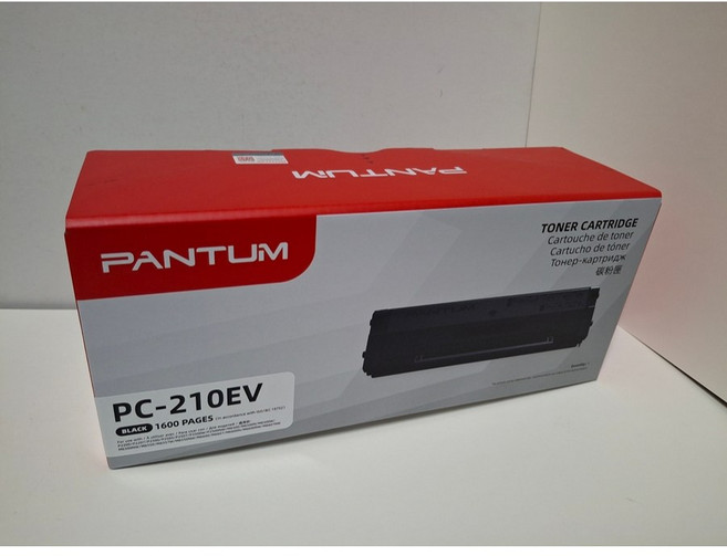 PANTUM PC210 EV 原廠碳粉匣 (適用P2500 P2500W M6600NW), 1個, 彩盒包裝一支 列印張數：1600張