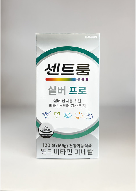 하루 한번 한알 간편하게 [약국정품] 센트룸 실버세대 맞춤 실버프로 멀티비타민, 120회분, 1개