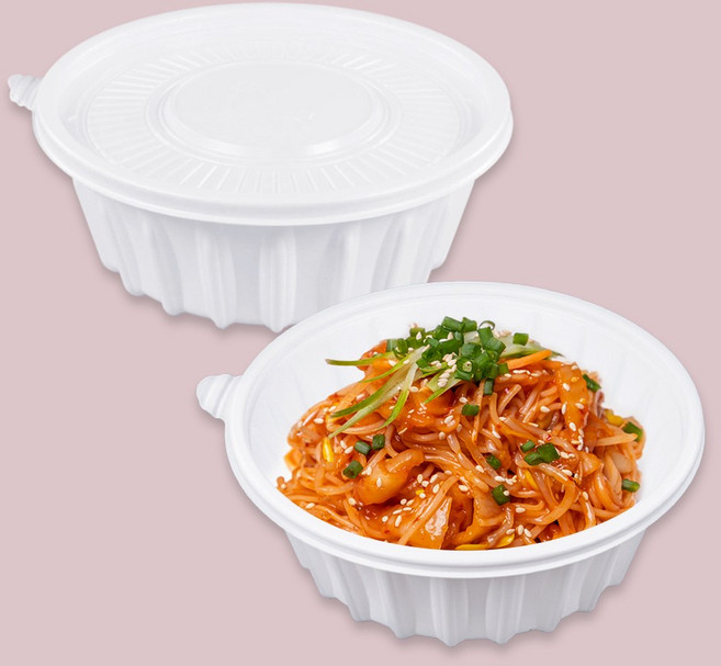 195파이 (소) 냉면/칼국수용기, 100세트, 1개, 백색