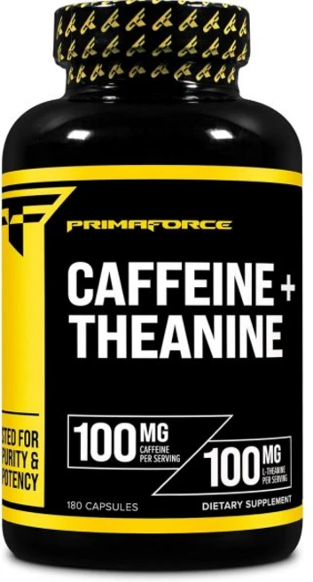 에너지부스터 카페인파우치 프리마포스 카페인과 L테아닌 각각 100mg 180캡슐 180회분 비유전자변형 대두 무첨가 글루텐, 1개 - 쿠팡