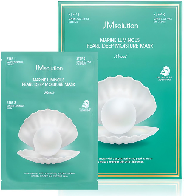 제이엠솔루션 청광 마린 진주 딥 모이스처 마스크 펄, 10개입, 1개