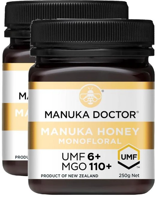 마누카 닥터 모노플로랄 마누카 허니 꿀 UMF 6+ MGO 110+ 1정 250g 2개 Manuka Doctor Monofloral Manuka Honey - 쿠팡