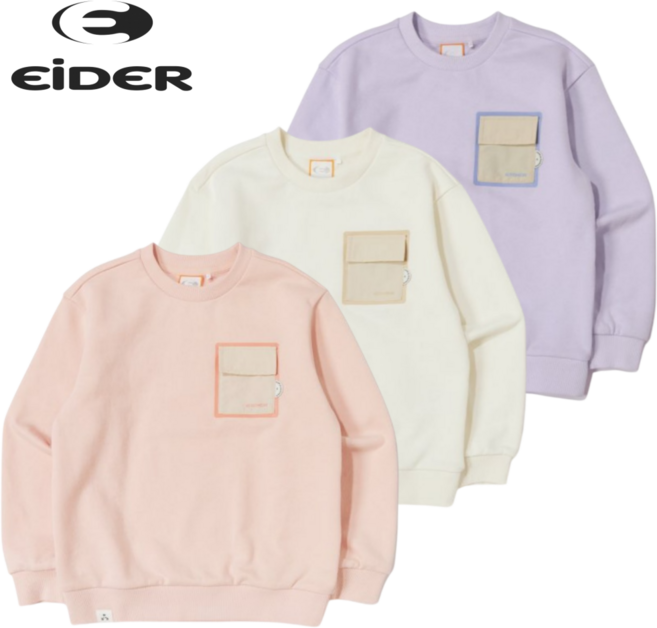 백화점 발송 아이더 키즈 맨투맨 아웃도어 신학기 새학기 간절기 등하원 학원 놀이터 여행 일상 나들이 야외활동 외출 활동복 데일리룩