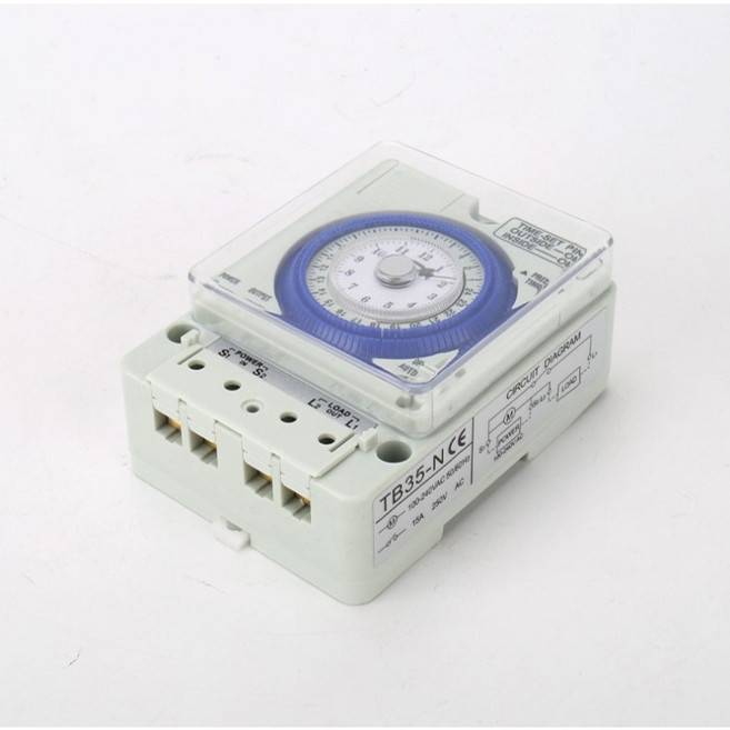 機械式定時開關 全電壓 適用招牌燈熱水器, 1個, 機械式定時開關(無防水盒)