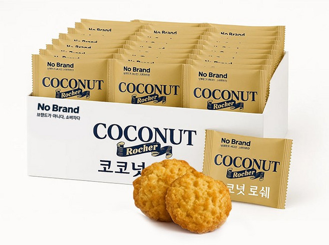 노브랜드 과자 코코넛로쉐 대용량 간식 70개(개별포장), 70개
