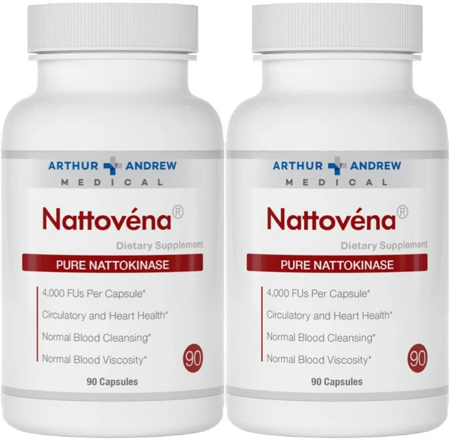 오쏘앤드류메디컬 Nattovena 순수 낫토키나아제 200mg 캡슐 90정, 2개 - 쿠팡