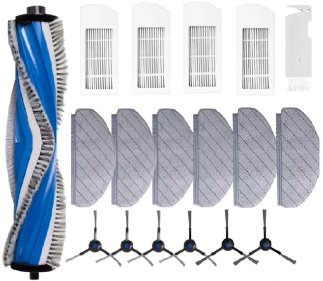 에코백스 디봇 N20 플러스/N20/N20 프로 플러스 로봇 진공청소기용 B90B-Fit 메인 사이드 브러시 헤파 필터, 01 As Shown