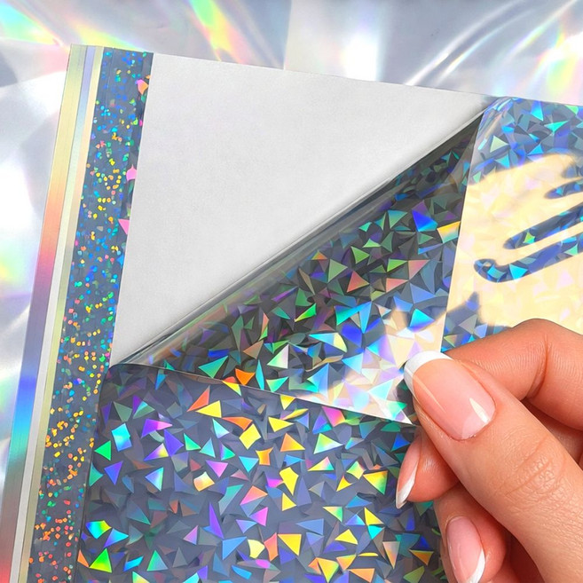 A4 홀로그램 스티커 용지 잉크젯 출력용 방수 라벨지 5종 혼합 10매