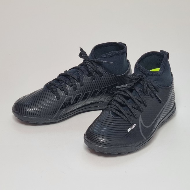 나이키 주니어 수퍼플라이9 축구화 발편한 풋살화 블랙 인조잔디 클럽TF