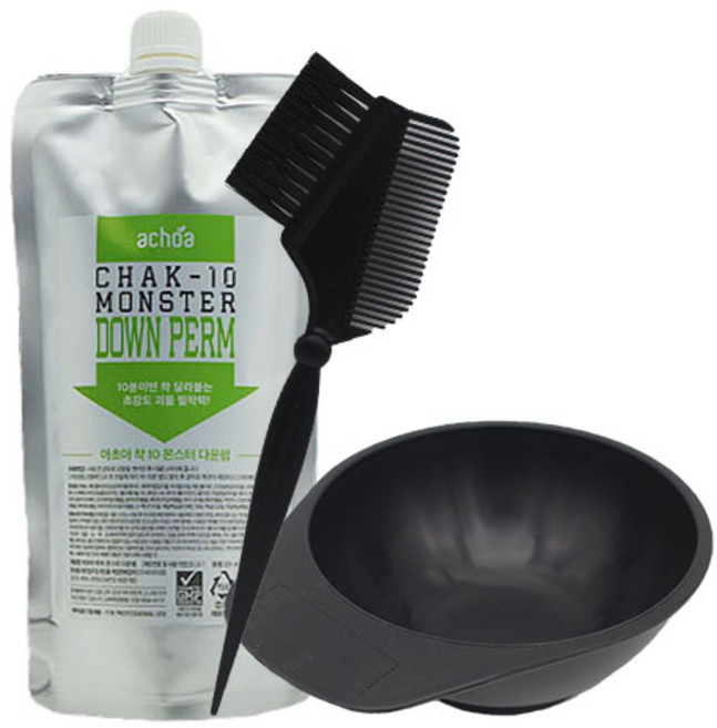 아초아 착10 몬스터 다운펌 300ml+염색볼+염색빗 세트, 300ml, 1개