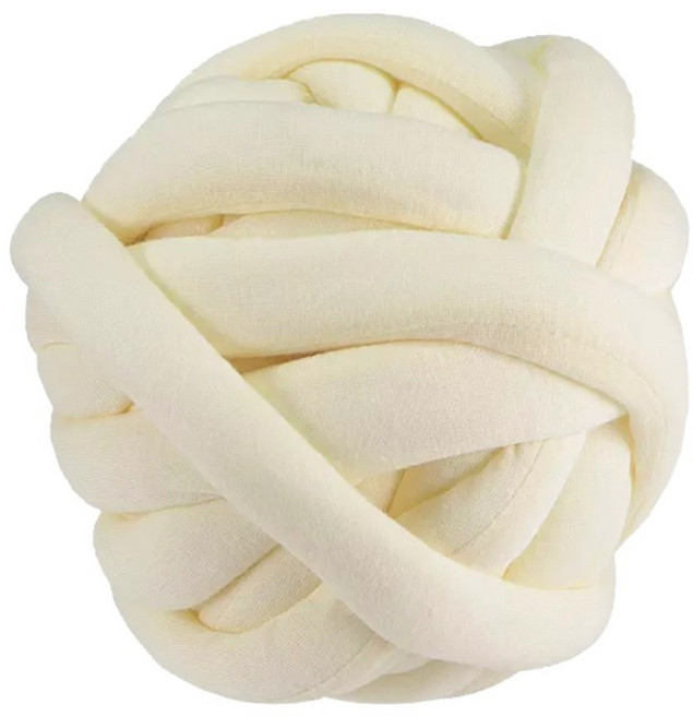자이언트얀 핑거니팅 가방 뜨개실 1kg, 아이보리, 1개