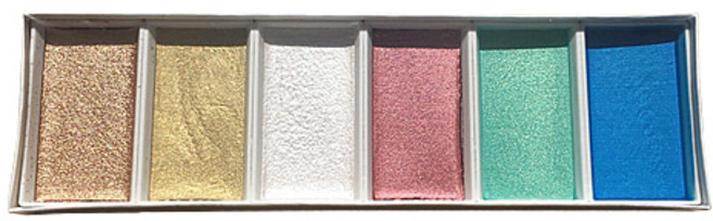 묵운당 안채물감 메탈 6색 - 수채화 일러스트, 본상품선택