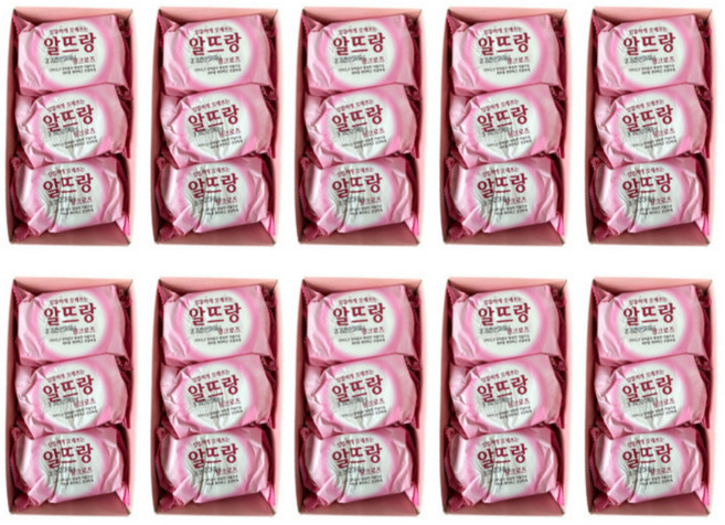 LG생활건강 알뜨랑 핑크로즈 140g X 3개 10세트, 420g, 30개입