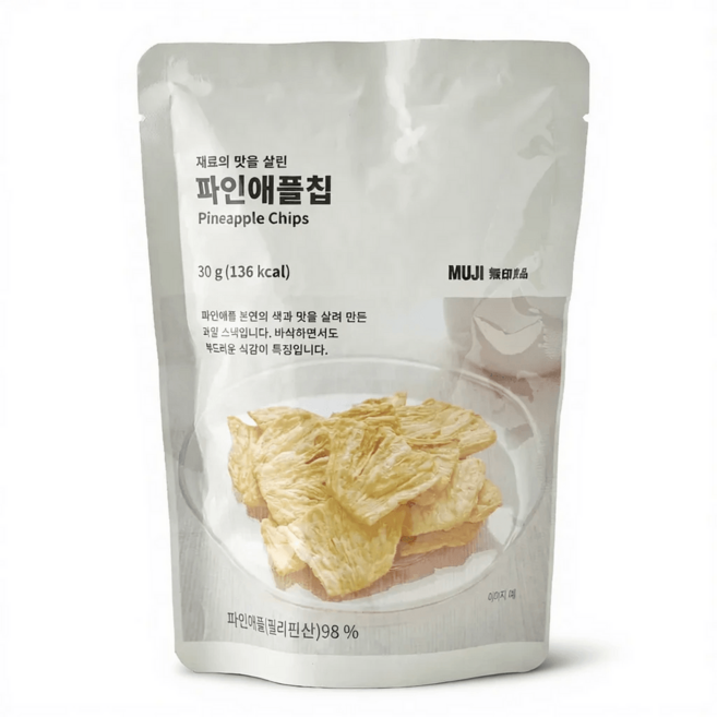 무인양품 재료의 맛을 살린 파인애플칩, 기본선택