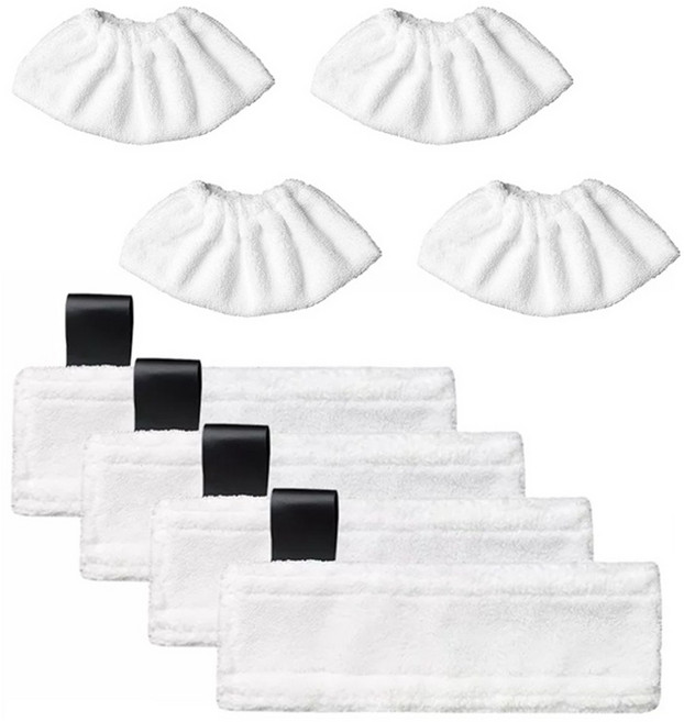 Karcher EasyFix SC2 SC3 SC4 SC4 SC4 SC5 MICROFIBER CENING PAD 커버 스팀 클리너 액세서리를위한 증기 영차 걸레, 하얀색