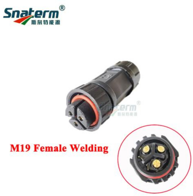 SG 200-700W 800-1400W 마이크로 그리드 타이 인버터 전원 케이블 3 핀 M19 또는 M25 수 암 커넥터, 1개