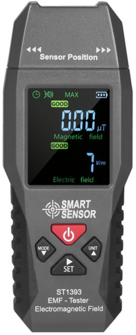 스마트 센서 ST1393 디지털 LCD EMF 미터 전자기장 검출기 휴대용 방사능 테스터, 01 SMART SENSOR ST1393, 1개