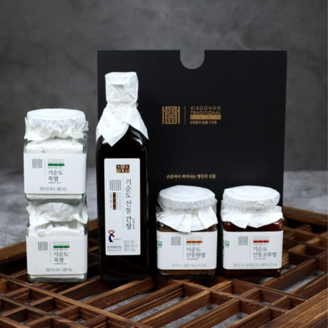 [고려전통식품] 기순도 담양 미가1호(전통된장 250g 전통고추장 250g 죽염200g * 2ea), 1개