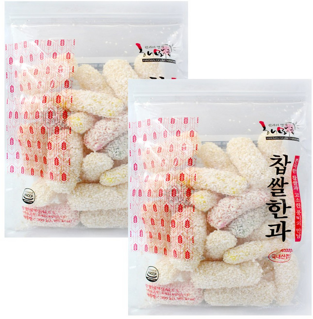 봉지찹쌀한과, 2개, 300g