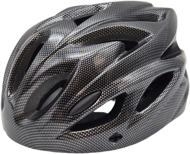 잇템바이 남녀공용 성인 자전거 헬멧, 카본블랙, 1개