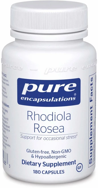 Pure Encapsulations Rhodiola Rosea 퓨어인캡슐레이션 로디올라 로세아 홍경천 추출물 180정, 1개, 180캡슐 1개 - 쿠팡