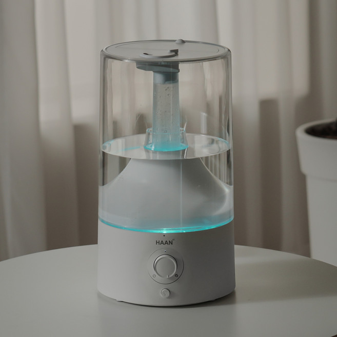 [26년형] HAAN 8컬러램프 초음파 가습기 5L, 화이트, HL900