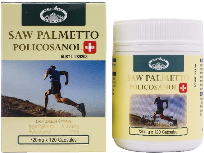 Natures Top SAW PALMETTO POLICOSANOL 네이쳐스탑 호주 쏘팔메토 폴리코사놀 720mg 120캡슐, 1개, 120정 - 쿠팡