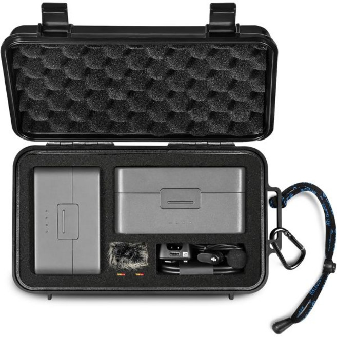 DJI 마이크 미니마이크 2 송신기 수신기 라발리에 마이크 및 기타 액세서리용 레쿠피 여행용 방수 하드 케이스케이스 및 가방 전용, DJI 마이크 미니마이크 2 송신기 수신기 라발리에 마