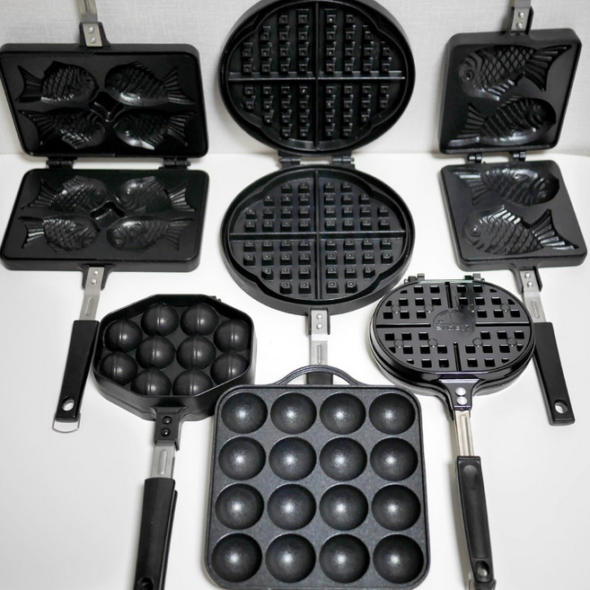 국산 크로플 와플팬 와플메이커 후라이팬 붕어빵틀 타코야끼팬 호두과자틀 노오븐 홈베이킹, 05.호두과자팬 10구, 1개