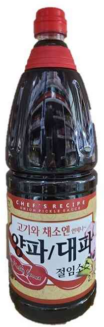 미담채푸드코리아 양파 대파 절임 소스 고기 간장 대용량 식자재 업소용 식당용, 1