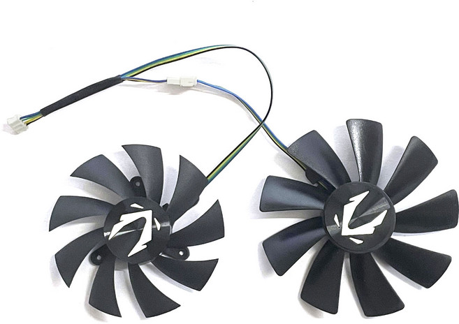 1LOT 100MM 4PIN 87MM GAA8S2U RTX 2070 미니 소형 호환 GPU 팬 ZOTAC GeForce 그래픽 카드 냉각, 01 LOGO