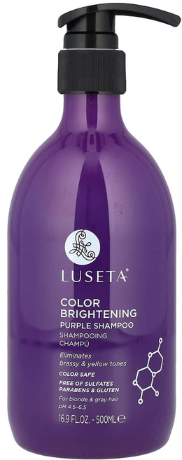 루세타뷰티 컬러 브라이트닝 퍼플 샴푸 금발 및 새치 500ml(16.9fl oz), LBY00803, 1개, 500ml - 쿠팡