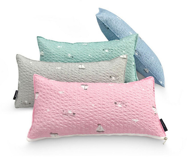 베고자니 1+1 시어서커 돛단배 편백메밀 베개_20x50, 돛단배 핑크+핑크, 1개