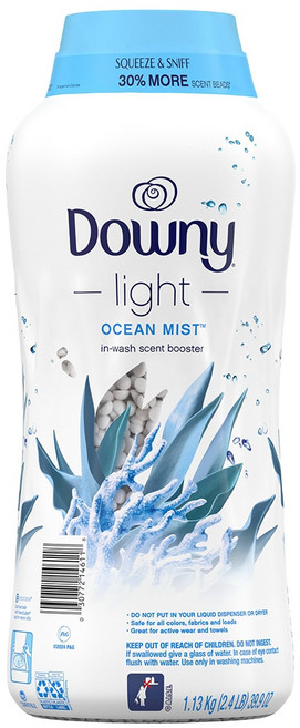 다우니 라이트 인워시 향기부스터 오션미스트 코스트코 고체 구슬 섬유유연제, 1.13kg, 1개