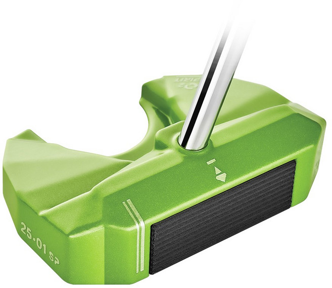 팀커스텀 제로토크 직진성 관용성 제로투 퍼터, 33인치, 라임, 3도