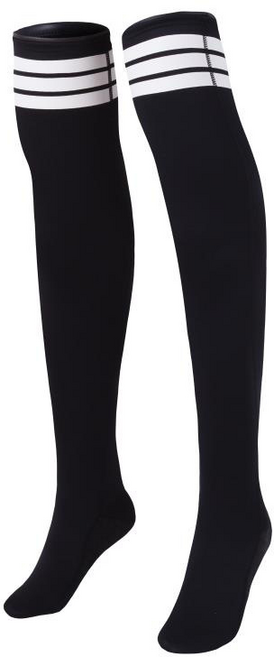 서브22 여성 프리다이빙 니삭스 스킨스쿠버 삭스 3mm, 250, 블랙