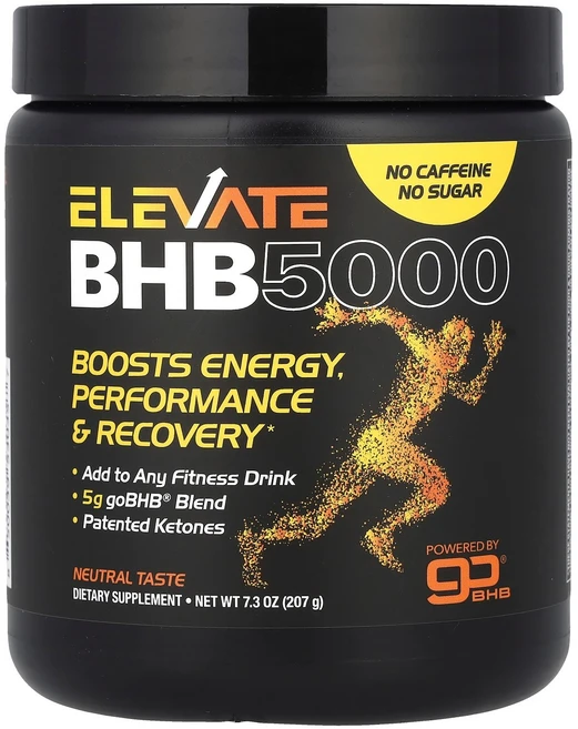 Real Ketones Elevate BHB 5000 Neutral 7.3 oz (207 g), Real Ketones, Elevate, BHB 500, 207g, 1개 - 쿠팡