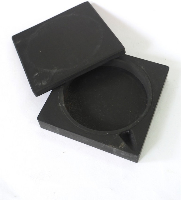 汶采 玉山正方硯 4寸, 詳見包裝