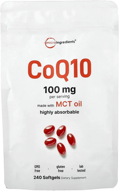 새해 첫좋은선물 Micro Ingredients CoQ10 소프트젤 240정(소프트젤 1정당 50mg) 제대로 할인합니다, MicroIngredientsCoQ10소프트젤240정소, 1개, 240정 - 쿠팡