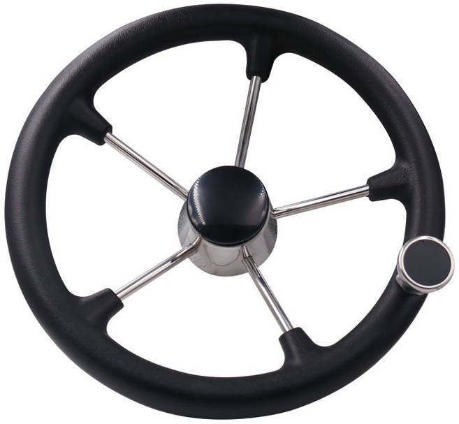 보트 핸들 요트 유압 선박 카약 운전대 보트핸들 선외기 선박용 기어 손잡이 스틸 어선, 3. 폼 휠