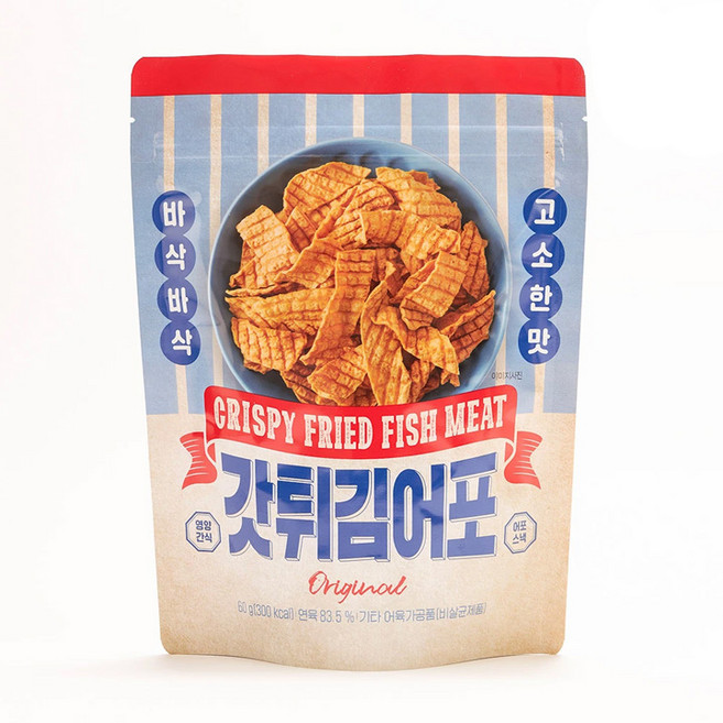 갓 튀김 어포, 15개, 60g