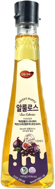 국내제조 원료를 이용한 스위트해피 알룰로스 [HACCP 비건 인증 / 난소화성말토덱스트린 함유], 1개, 700g