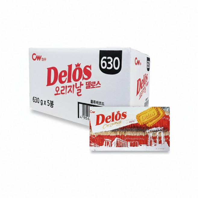 청우 델로스 오리지널 630g x 5개(500개) 커피과자, 500개